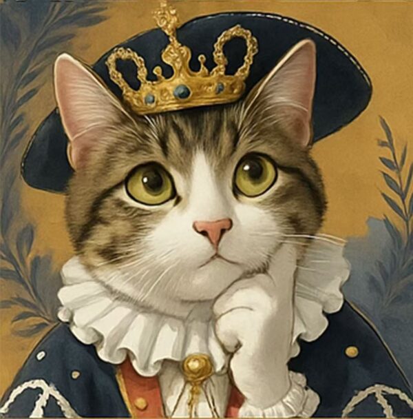 Custom Royal Cat Portrait - Image 4