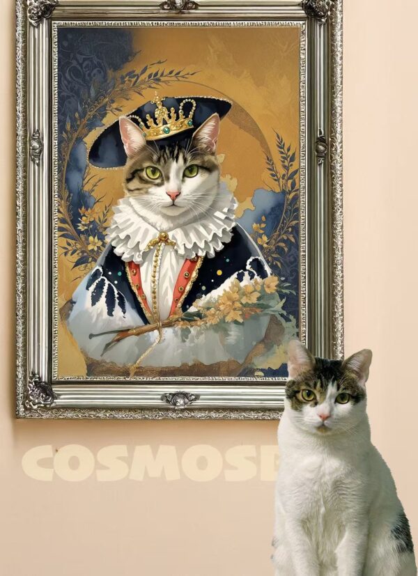 Custom Royal Cat Portrait