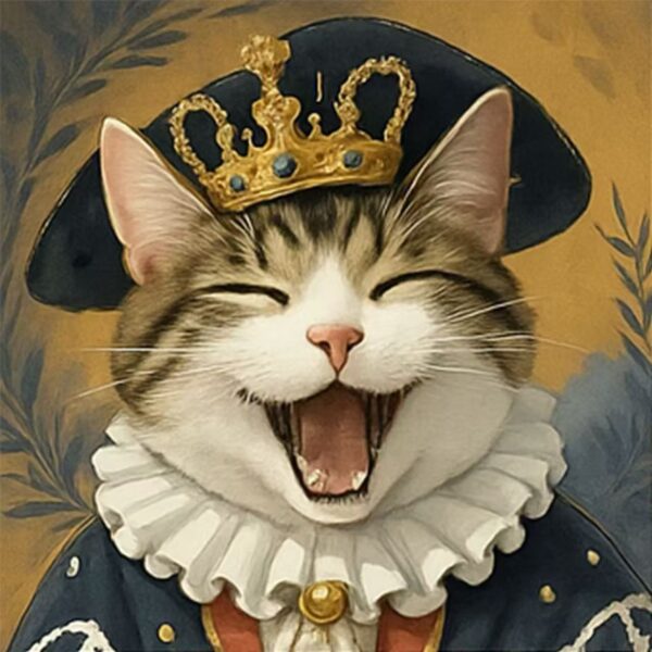 Custom Royal Cat Portrait - Image 3