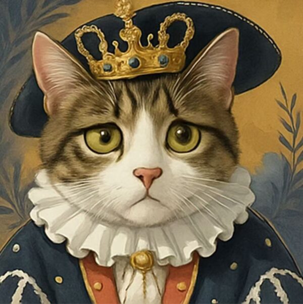 Custom Royal Cat Portrait - Image 6