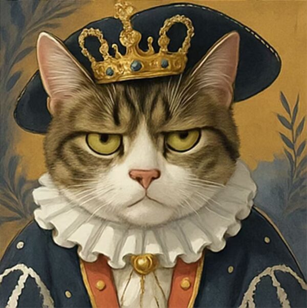 Custom Royal Cat Portrait - Image 5