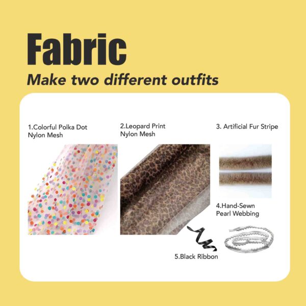 Romantic Cape Set for Cats-Make 2 Sets (All Inclusive DIY Kit) - Image 9