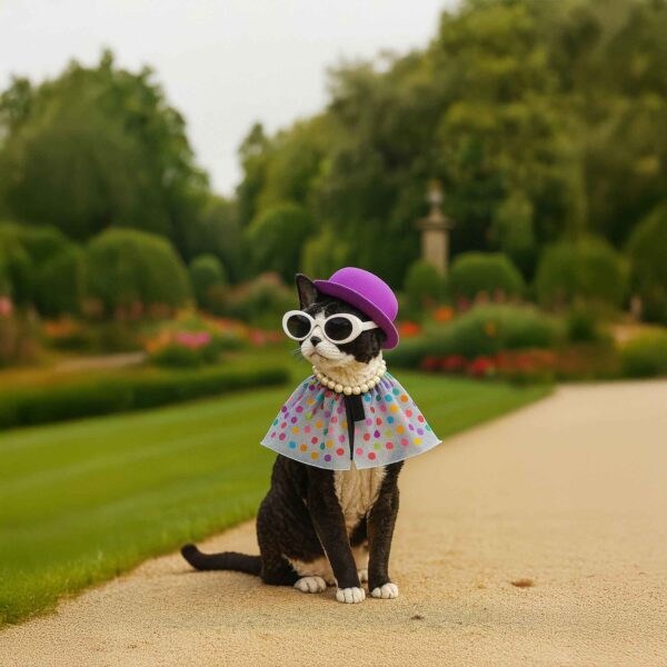 Romantic Cape Set for Cats-Make 2 Sets (All Inclusive DIY Kit) - Image 3