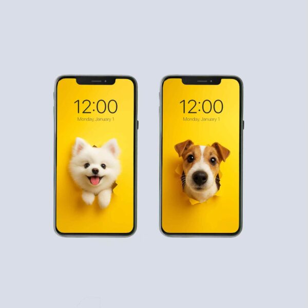 Digital Phone Wallpapers Dog/Cute Lock Screen/Avatars/Stickers - Image 2