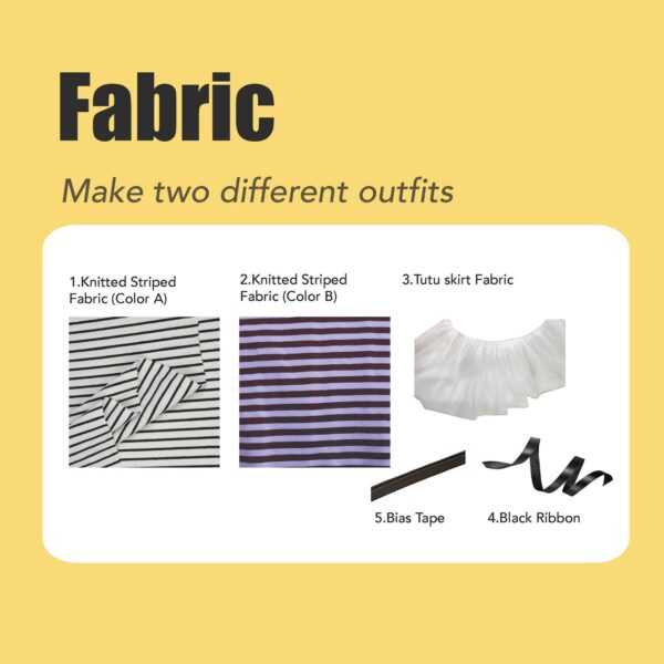 Strap Tutu Dress Set for Cats-Make 2 Sets (All Inclusive DIY Kit) - Image 9