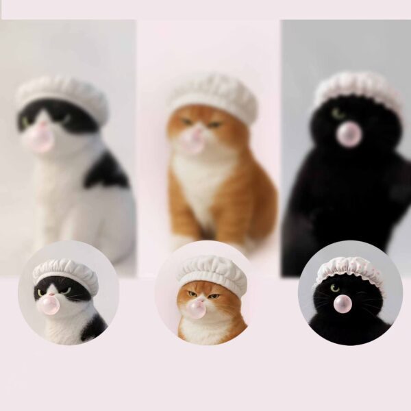 Digital Phone Wallpapers Shower Cat/Cute Lock Screen/Avatars/Stickers - Image 3