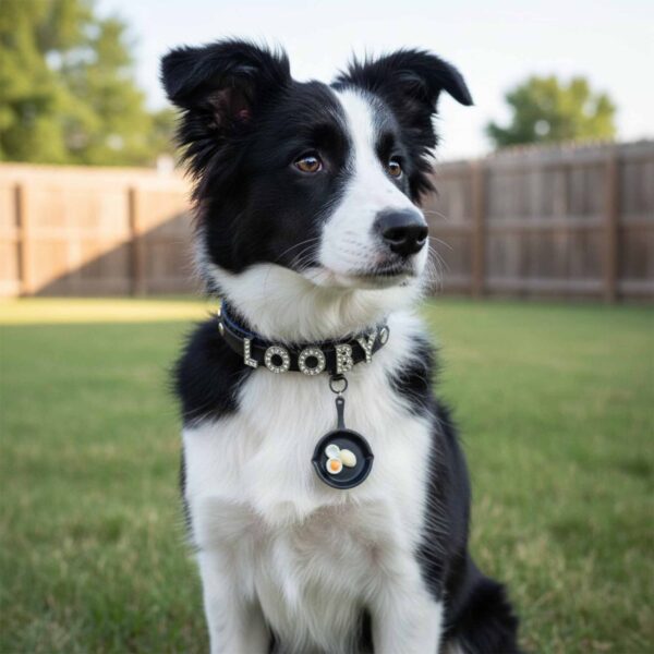 Personalized Dog Collar with Charm and Shinning Dog Name - Image 3
