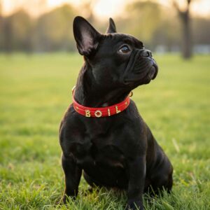 Personalized Dog Collar with Playful Designs and Shinning Dog Name