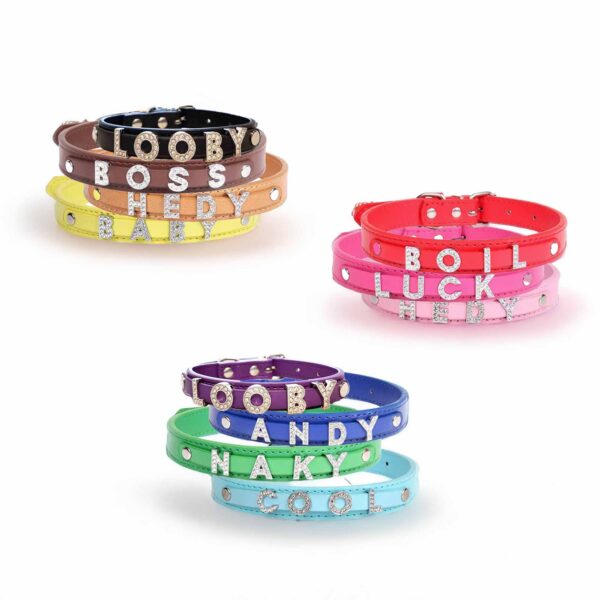 Personalized Dog Collar with Playful Designs and Shinning Dog Name - Image 6