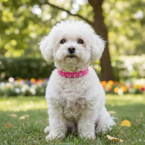 Personalized Dog Collar with Playful Designs and Shinning Dog Name - Image 3