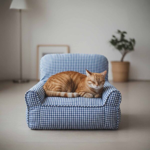 Washable Cotton Comfort Calming Bed Dog Cat Sofa Bed - Image 4