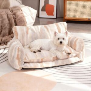 Soft Stylish Faux Lambswool Pet Sofa Bed for Dogs & Cats