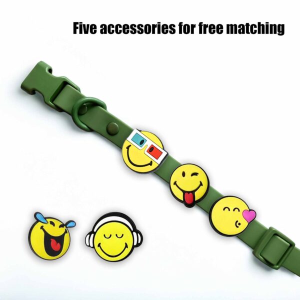 Personalized Dog Collar with Playful Designs - Emoji Face - Image 3