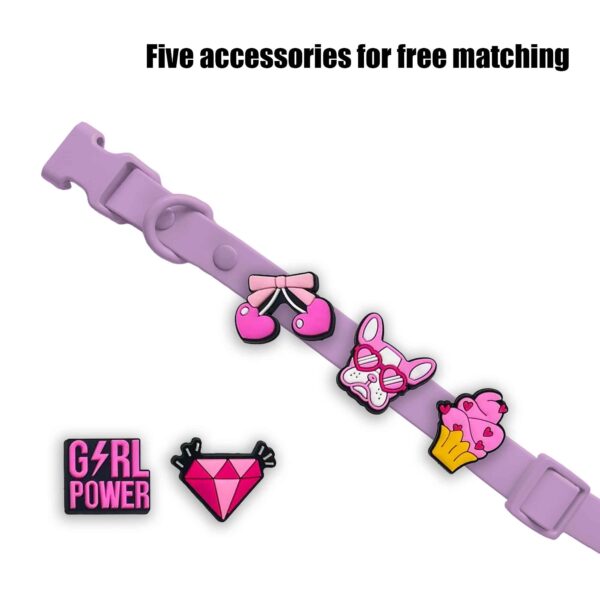 Personalized Dog Collar with Playful Designs - Girl Power - Image 3