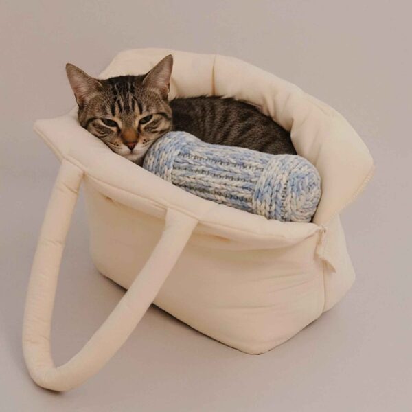 Pet Tote Bag Car Seat Carriers Cotton Soft Fluffy Waterproof - Image 8
