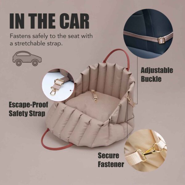 Pet Car Seat Carriers Multi Function Cloudy Comfort - Image 4