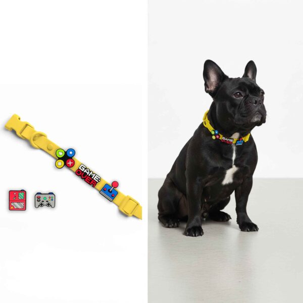 Personalized Dog Collar with Playful Designs - Cool GameBOY - Image 2