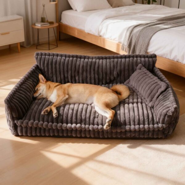 Snoozy Dream Orthopedic Dog Sofa Bed Large Washable Fluffy - Image 3