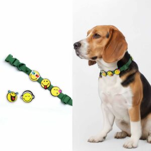 Personalized Dog Collar with Playful Designs - Emoji Face
