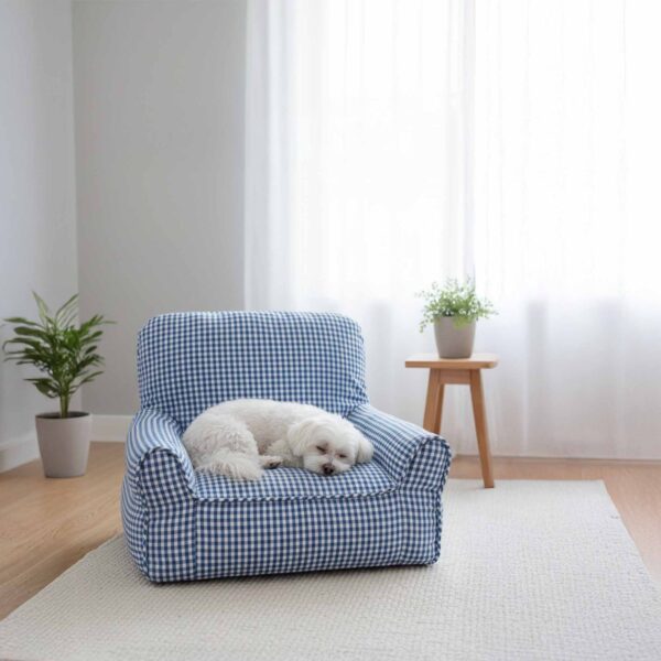 Washable Cotton Comfort Calming Bed Dog Cat Sofa Bed - Image 2