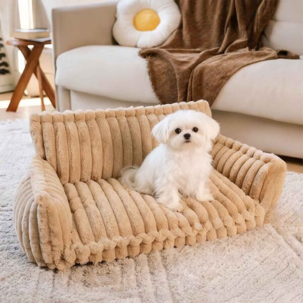 Snoozy Dream Orthopedic Dog Sofa Bed Large Washable Fluffy - Image 2