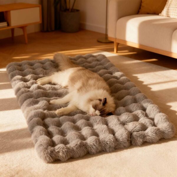 LazyFuzz Calming Pet Bed Mat Fluffy Non-Slip - Image 4