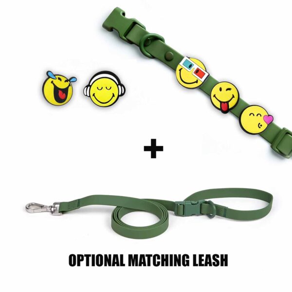 Personalized Dog Collar with Playful Designs - Emoji Face - Image 5
