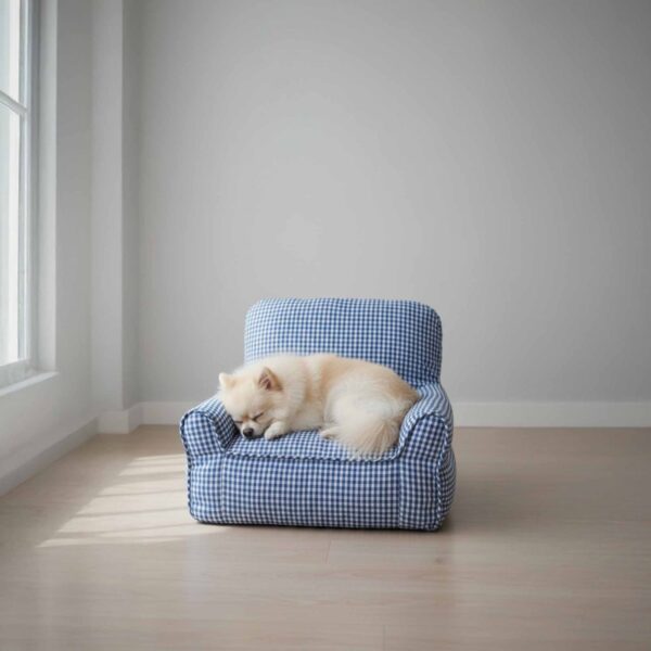Washable Cotton Comfort Calming Bed Dog Cat Sofa Bed - Image 3
