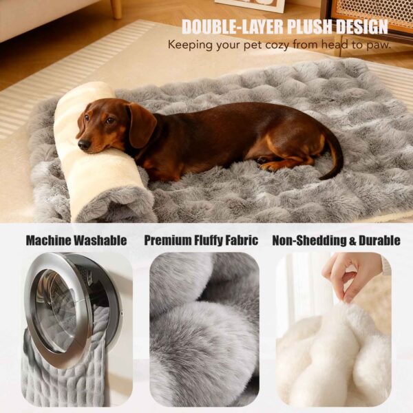 LazyFuzz Calming Pet Bed Mat Fluffy Non-Slip - Image 6