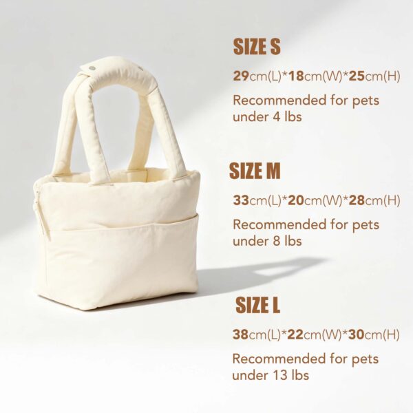 Pet Tote Bag Car Seat Carriers Cotton Soft Fluffy Waterproof - Image 11