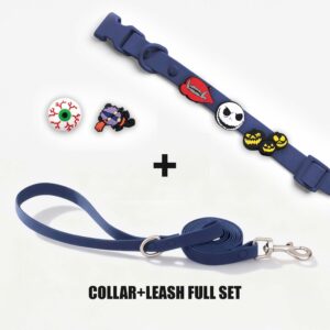 Designer Dog Collar Leash Full Set with Playful Designs - Halloween Party Q