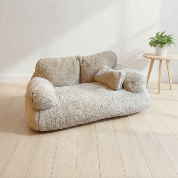Classic Washable Fluffy Cozy Pet Calming Bed Dog Cat Sofa Bed Snoozy Dream - Image 6
