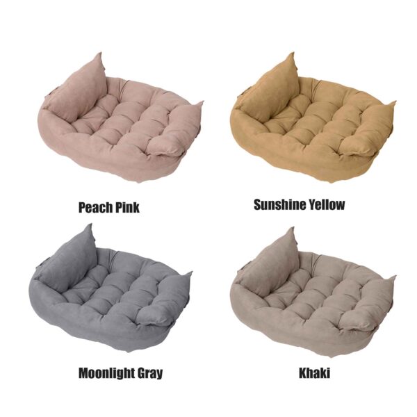 3-in-1 Adjustable Cloudy Pet Bed – Flat Mat to Warm Nest - Image 6
