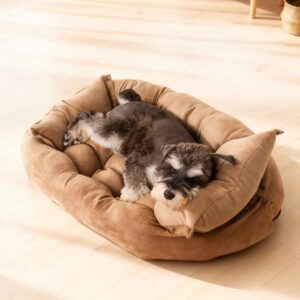 3-in-1 Adjustable Cloudy Pet Bed – Flat Mat to Warm Nest