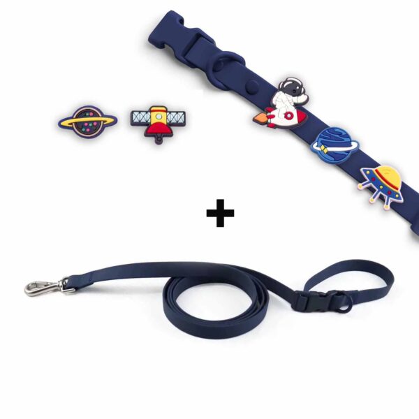 Personalized Dog Collar Leash Full Set with Playful Designs - Galaxy Stella Search - Image 2
