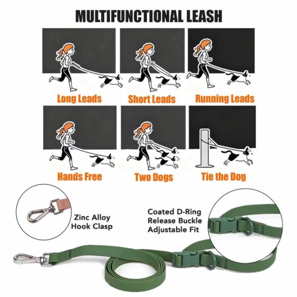 Personalized Dog Collar Leash Full Set with Playful Designs - Super Bowl Sport Fans - Image 5