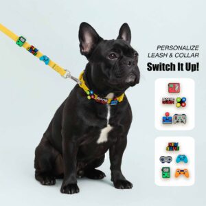 Personalized Dog Collar Leash Full Set with Playful Designs - Cool GameBOY