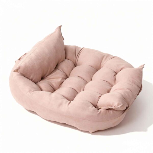 3-in-1 Adjustable Cloudy Pet Bed – Flat Mat to Warm Nest - Image 9