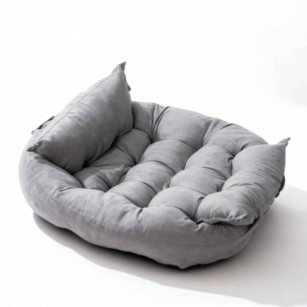 3-in-1 Adjustable Cloudy Pet Bed – Flat Mat to Warm Nest - Image 7