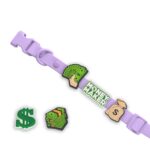 Designer Dog Collar with Playful Designs - Make Me Rich Rap King
