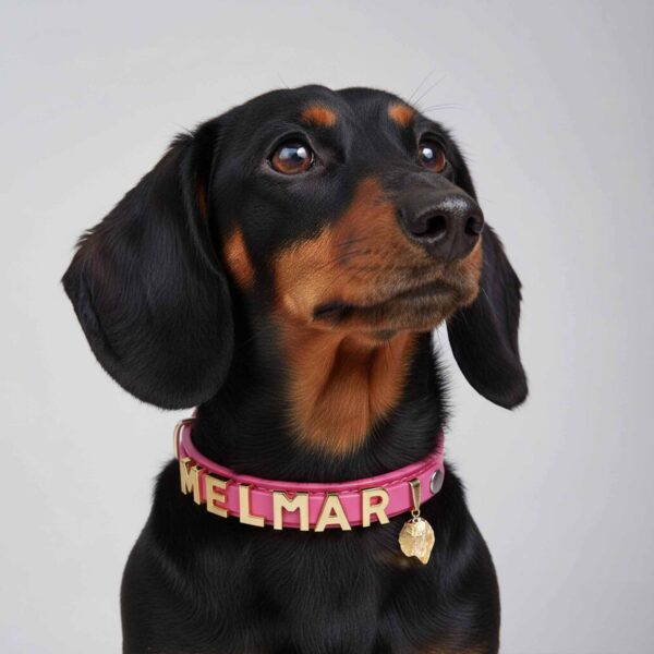 Personalized Dog Collar with Pet Crystal and Dog Name Pet Jewelry Star Signs Crystal Healing
