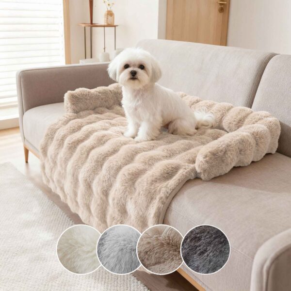 Fluffy Dog Bed Pet Bed Mat Ultra Soft Sofa Mat - Image 6
