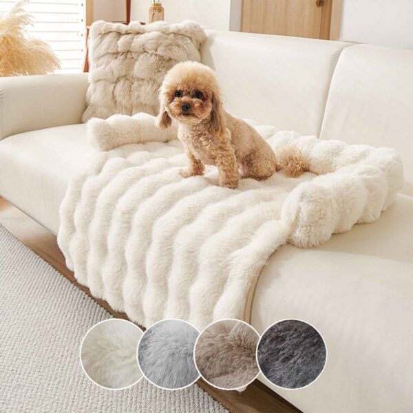 Fluffy Dog Bed Pet Bed Mat Ultra Soft Sofa Mat - Image 5