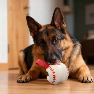 Play Toys - Ultra Durable Baseball Dog Toy Ball Biter Toy